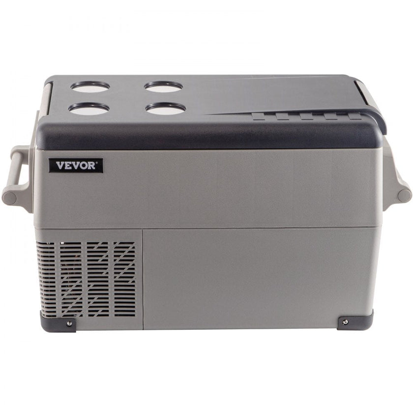 VEVOR Portable Refrigerator 37 Quart(35 Liter),12 Volt Refrigerator App Control(-4?~68?), Car Refrigerator Dual Zone with 12/24v DC & 110-240v AC for Camping, Travel, Fishing, Outdoor or Home Use
