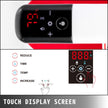 VEVOR Heat Press 10 x 10 Inch Easy Press 4 in 1 800W Red Portable Easy Mini Press Heat Double-Tube Heating Press Machine Mini Press DIY Mugs, Caps, T-Shirts and Plates with Sensitive Touch Screen