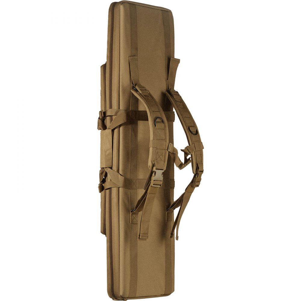 VEVOR Rifle Bag, 36 inch Tactical Double Long Gun Bag, Soft Rifle Case with Lockable Zipper, Portable Handle & Shoulder Strap, 3 Large Storage Pockets Rifle Case for Two 34