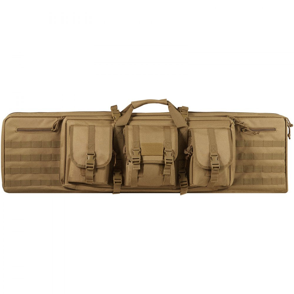 VEVOR Rifle Bag, 36 inch Tactical Double Long Gun Bag, Soft Rifle Case with Lockable Zipper, Portable Handle & Shoulder Strap, 3 Large Storage Pockets Rifle Case for Two 34