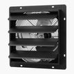 VEVOR 14 inch Shutter Exhaust Fan, Wall Mounted Attic Vent Fan with Smart Programming Variable Speed Temperature Control, 2000 CFM,EC Motor,Timer, for Shed,Garage,Greenhouse Ventilation Cooling,Black