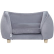 VEVOR Pet Sofa, Dog Couch for Small Dogs and Cats, Soft Velvety Dog Sofa Bed, 66 lbs Loading Cat Sofa, Dark Grey