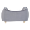 VEVOR Pet Sofa, Dog Couch for Small Dogs and Cats, Soft Velvety Dog Sofa Bed, 66 lbs Loading Cat Sofa, Dark Grey