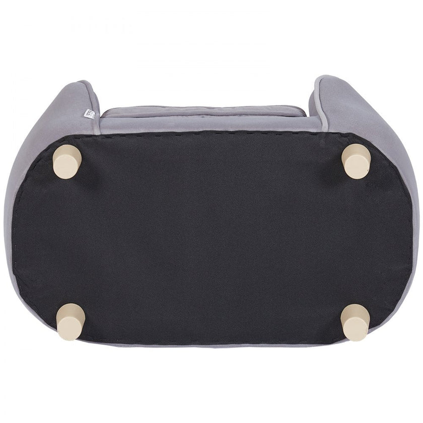 VEVOR Pet Sofa, Dog Couch for Small Dogs and Cats, Soft Velvety Dog Sofa Bed, 66 lbs Loading Cat Sofa, Dark Grey