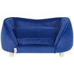 VEVOR Pet Sofa, Dog Couch for Medium-Sized Dogs and Cats, Soft Velvety Dog Sofa Bed, 81 lbs Loading Cat Sofa, Dark Blue