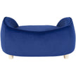 VEVOR Pet Sofa, Dog Couch for Medium-Sized Dogs and Cats, Soft Velvety Dog Sofa Bed, 81 lbs Loading Cat Sofa, Dark Blue