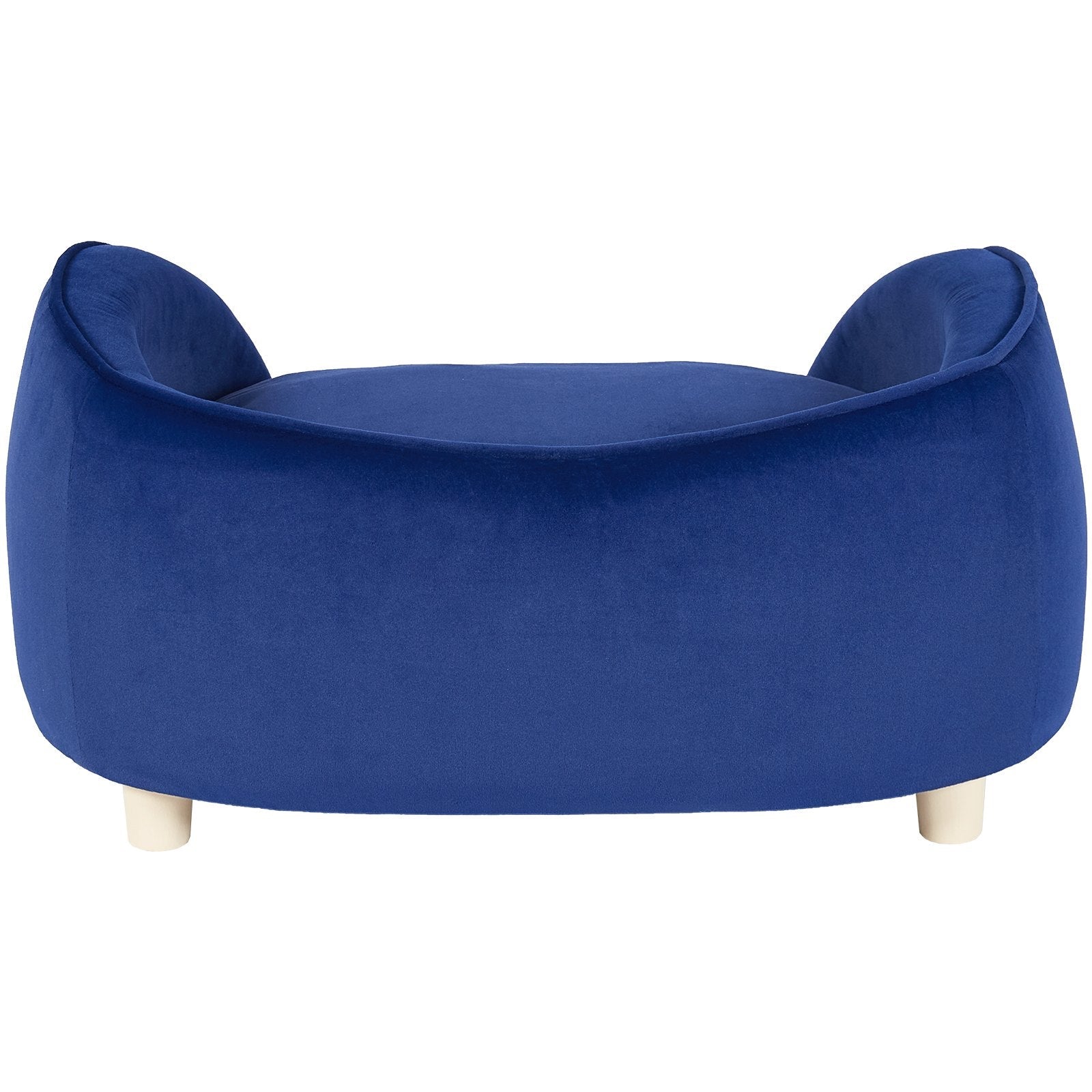 VEVOR Pet Sofa, Dog Couch for Medium-Sized Dogs and Cats, Soft Velvety Dog Sofa Bed, 81 lbs Loading Cat Sofa, Dark Blue