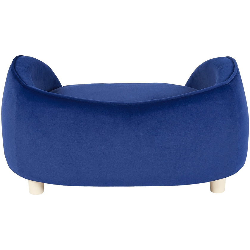 VEVOR Pet Sofa, Dog Couch for Medium-Sized Dogs and Cats, Soft Velvety Dog Sofa Bed, 81 lbs Loading Cat Sofa, Dark Blue