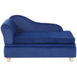 VEVOR Pet Sofa, Dog Couch for Medium-Sized Dogs and Cats, Soft Velvety Dog Sofa Bed, 81 lbs Loading Cat Sofa, Blue