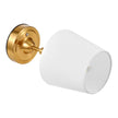 VEVOR Cordless Table Lamp Rechargeable Battery Small Lamp Fabric Shade Gold