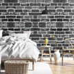 VEVOR Peel and Stick Wallpaper, 17.7 x 393.7 inch Contact Paper Gray Brick Waterpoof Self Adhesive, Easy to Clean & Peel Wall Decorative Vinyl Roll for Bedroom Kitchen Bathroom Office Desk