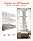 VEVOR Peel and Stick Wallpaper, 17.7 x 393.7 inch Contact Paper White Line Art Botanical Floral Waterpoof Self Adhesive, Easy to Clean Wall Decorative Vinyl Roll for Bedroom Kitchen Bathroom Office