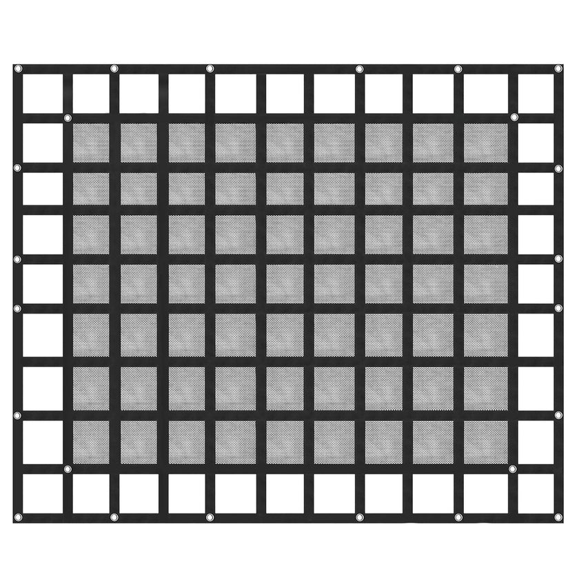 8' X 6.7' Cargo Net With Mesh Truck Bed Cargo Net Capacity 1100lbs Heavy Duty