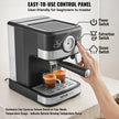 VEVOR Espresso Machine, 15 Bar Semi Automatic Espresso Maker with Milk Frother Steam Wand for Latte and Cappuccino, Professional Coffee Maker with Temp Gauge & Removable Water Tank, NTC Control System