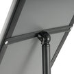 VEVOR Pedestal Sign Holder, 8.5 x 11 Inch Vertical and Horizontal Adjustable Poster Stand, Heavy-Duty Floor Standing Sign Holder with Round Base for Display, Advertisement, and Outdoor, Black