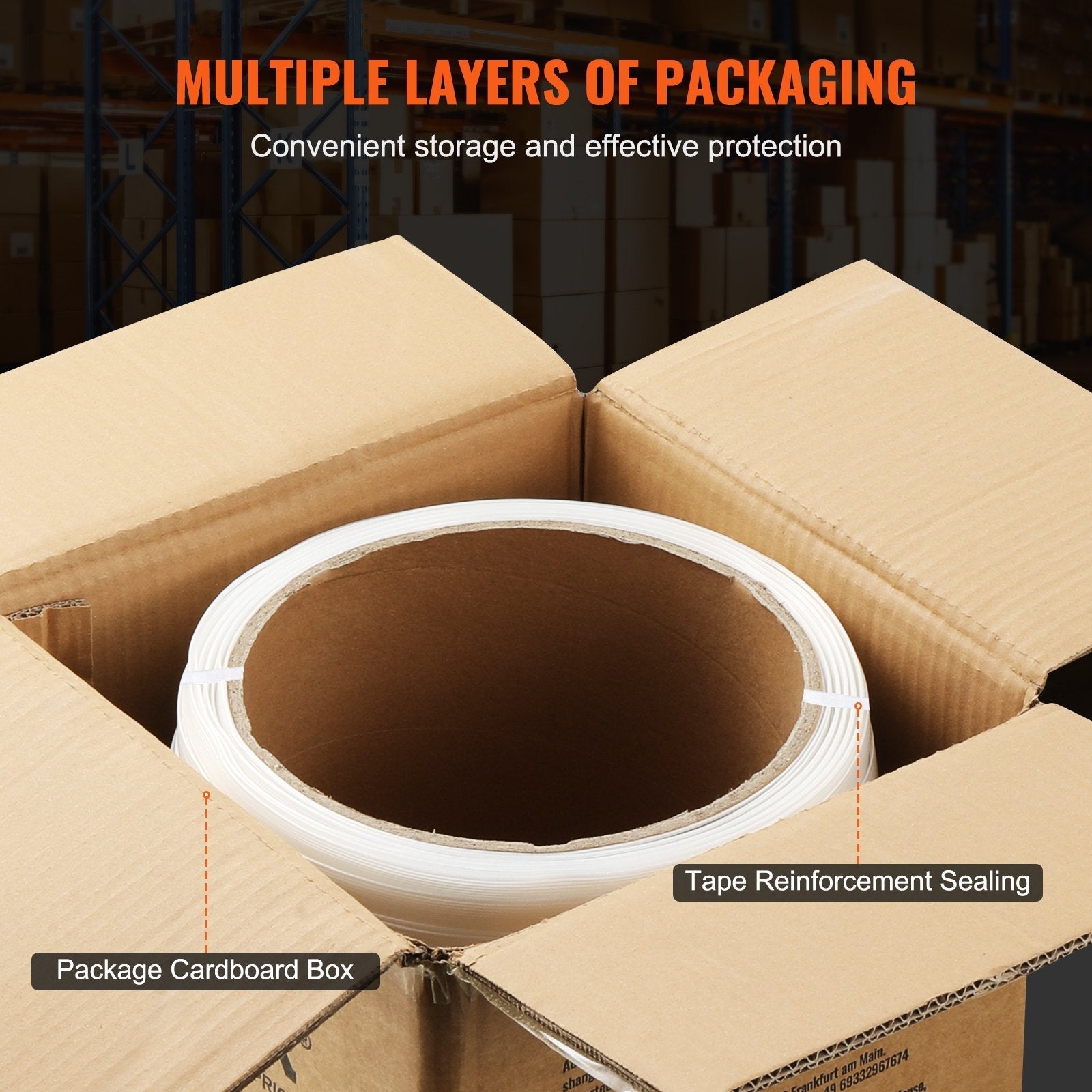 VEVOR Packaging Woven Strapping Roll 1/2