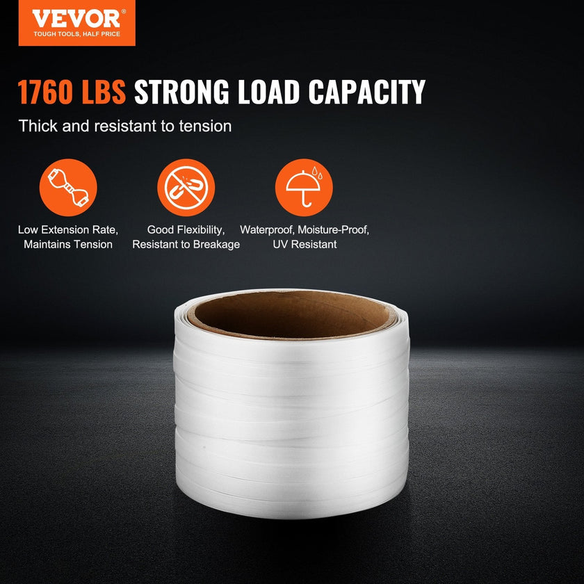 VEVOR Packaging Woven Strapping Roll 3/4