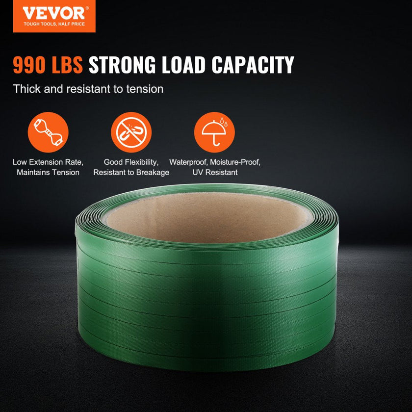 VEVOR Packaging Polyester PET Strapping Roll 0.63