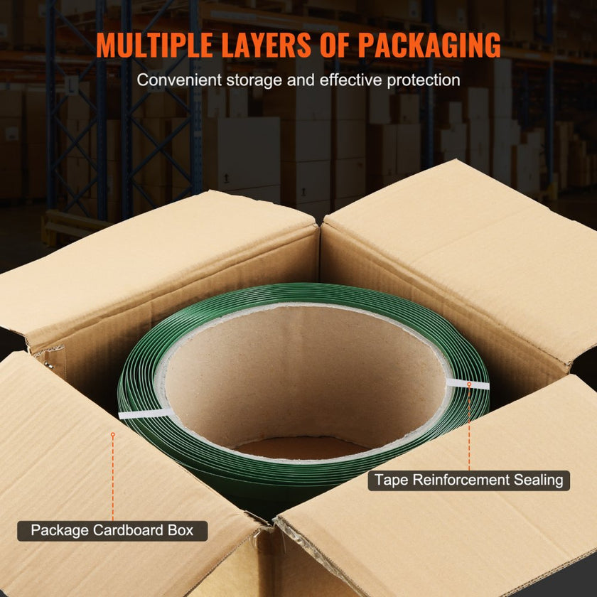 VEVOR Packaging Polyester PET Strapping Roll 0.63