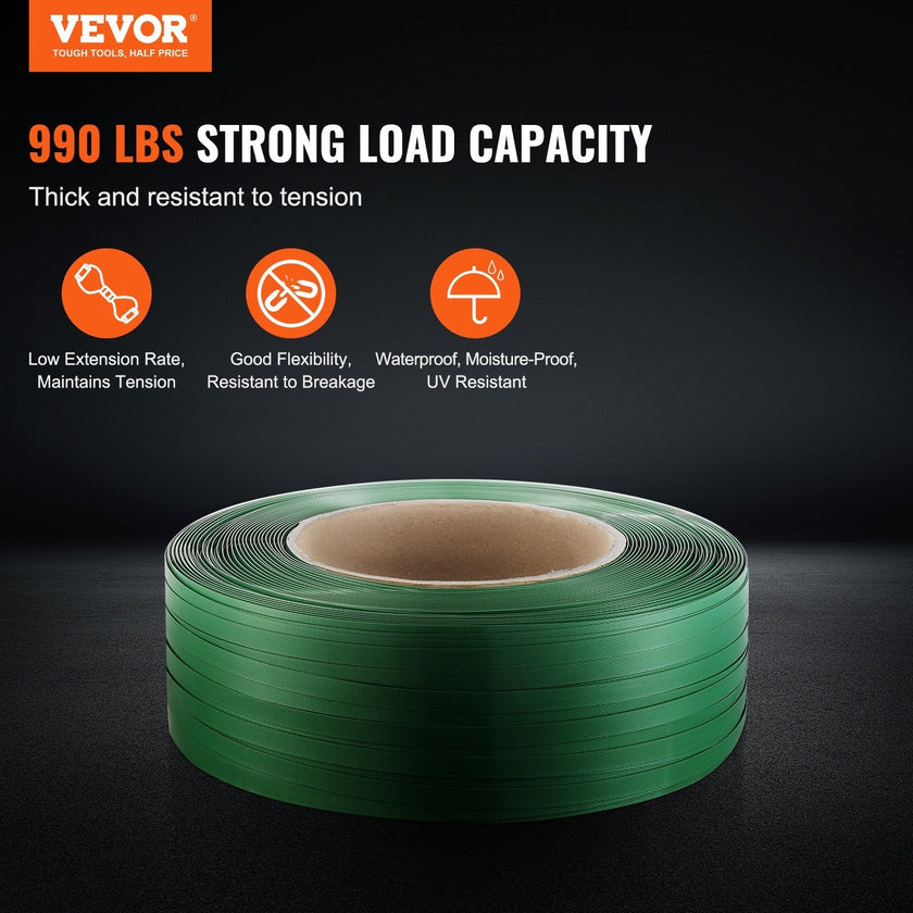 VEVOR Packaging Polyester PET Strapping Roll 0.63