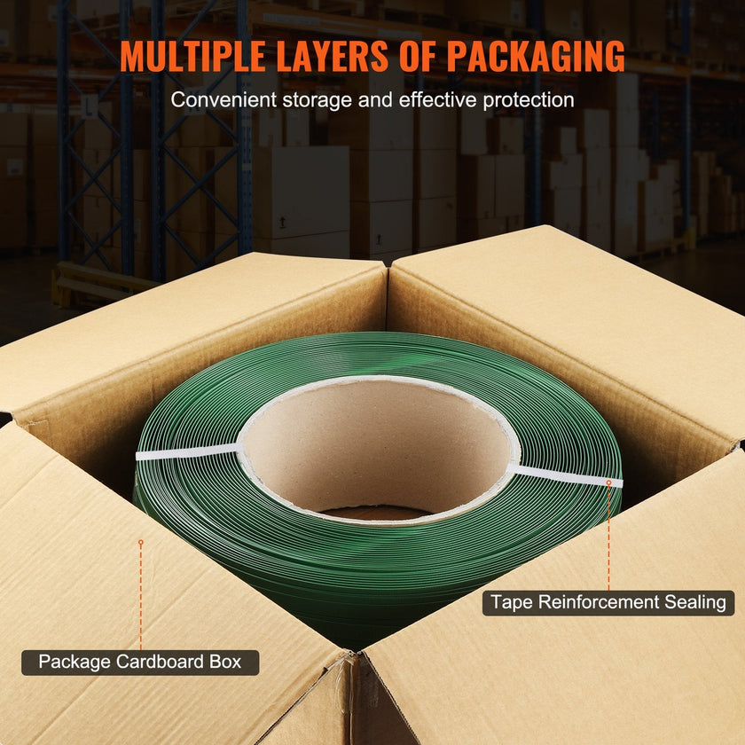 VEVOR Packaging Polyester PET Strapping Roll 0.63