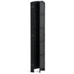 VEVOR 6 Panel Room Divider Hand-Woven Folding Privacy Screen with Hinges Black