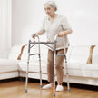 VEVOR Folding Walker Aluminum Mobility Walker Aid with Adjustable Height 350LBS