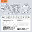 VEVOR CAT40 Collet Holder ER 16/32 Collet Set, 35 PCs, SLN FMB ER16/32 APU Tool Holders Spring Steel Collet Chucks with 10 Pull Studs and 3 Wrenches, for Milling Machine Drill Presses Boring Machine