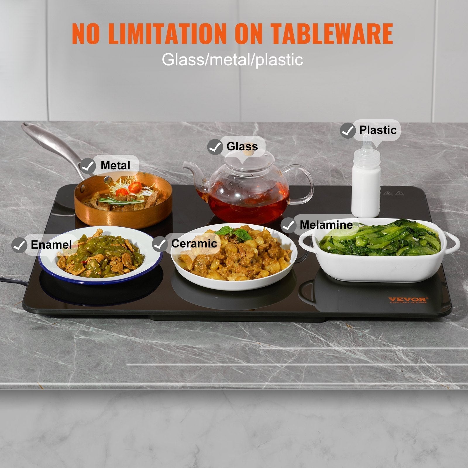 VEVOR Electric Warming Tray, 16.5