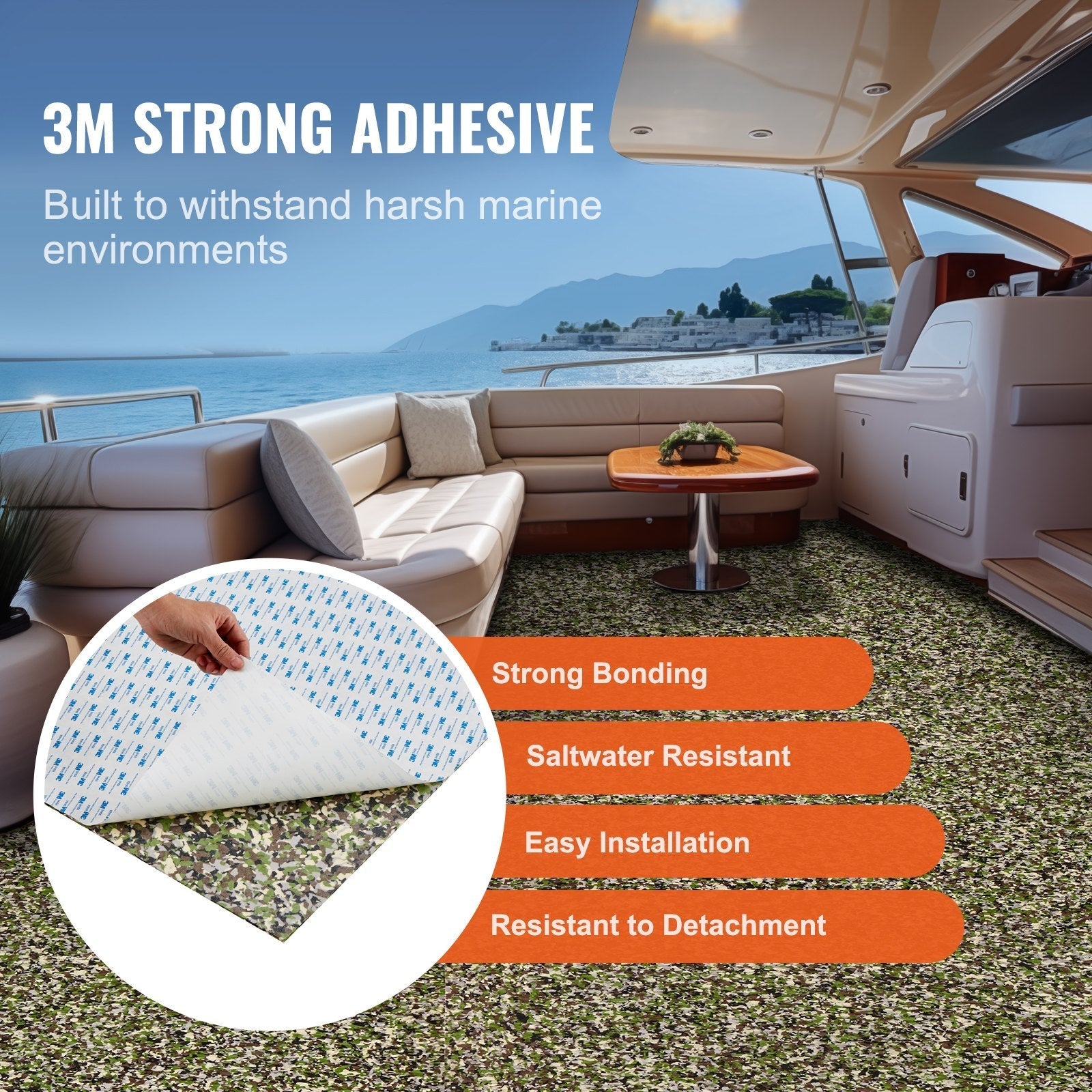 VEVOR Boat Flooring, EVA Foam Boat Decking 94.5
