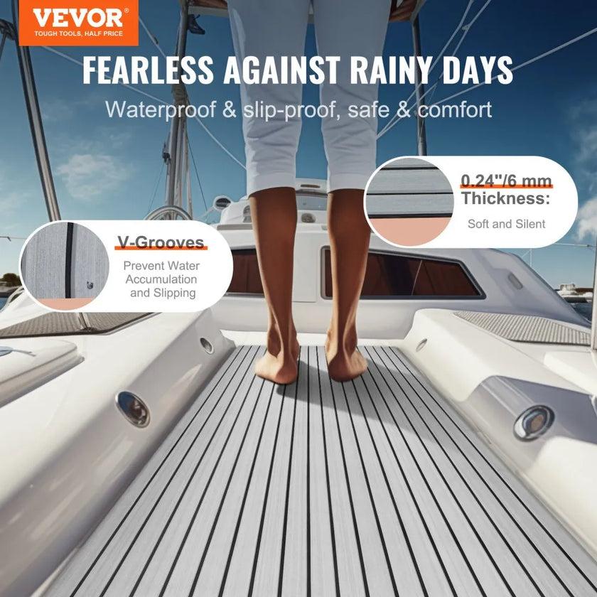 VEVOR Boat Flooring, EVA Foam Boat Decking 94.5