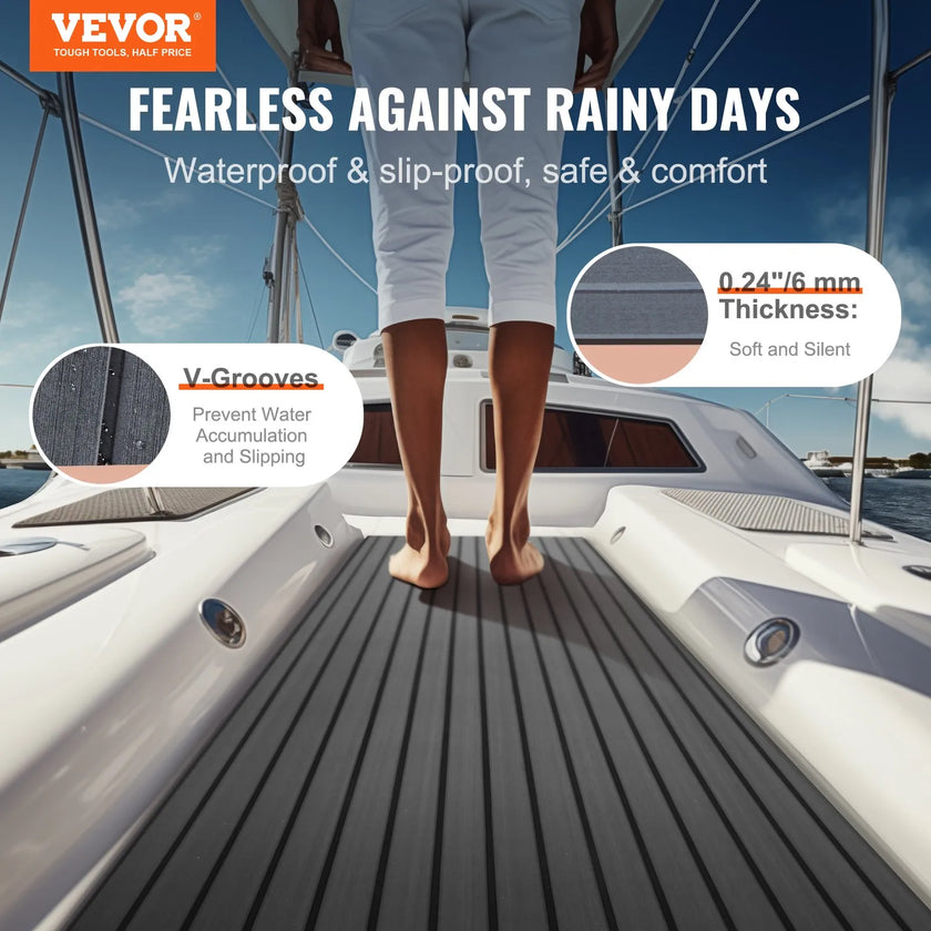 VEVOR Boat Flooring, EVA Foam Boat Decking 94.5