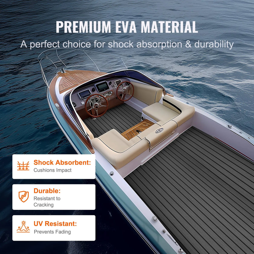 VEVOR Boat Flooring, EVA Foam Boat Decking 94.5