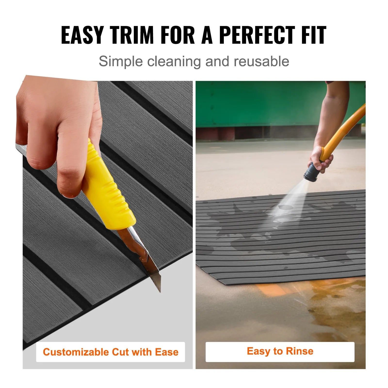 VEVOR Boat Flooring, EVA Foam Boat Decking 94.5
