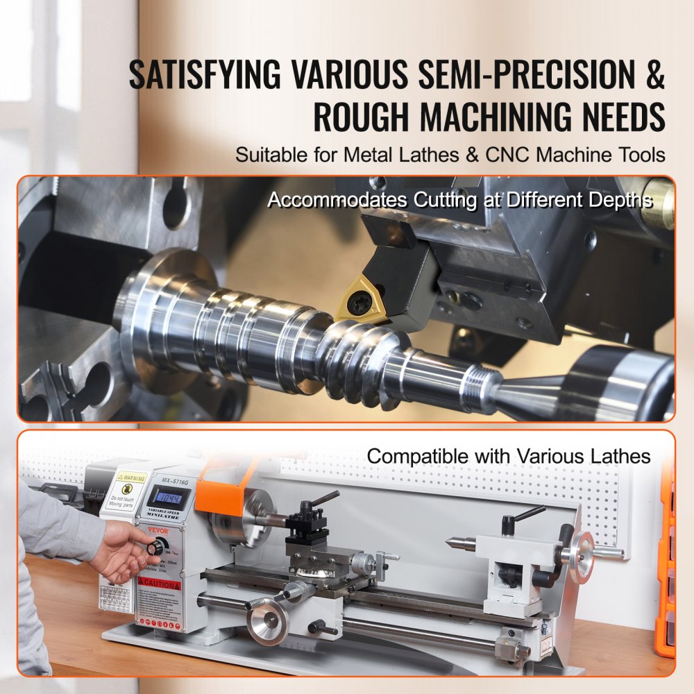VEVOR Indexable Carbide Lathe Tools 1/2