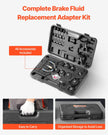 VEVOR 12 Pcs Brake Master Bleeder Kit Brake Bleeder Adapter Set for Most Vehicles