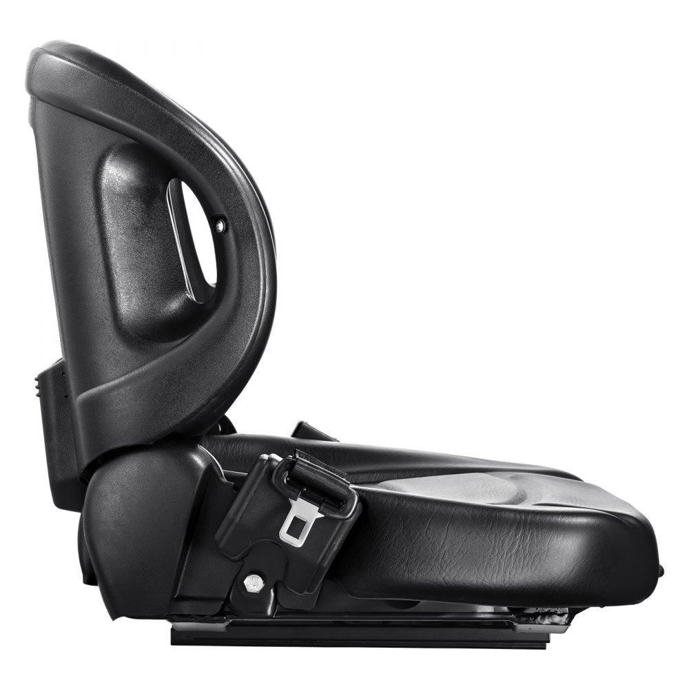 VEVOR Universal Forklift Seat,Tractor Seat with Adjustable Angle Back, Micro Switch and Seatbelt,Wrap-around Forklift Seat for Tractor Loader Excavator