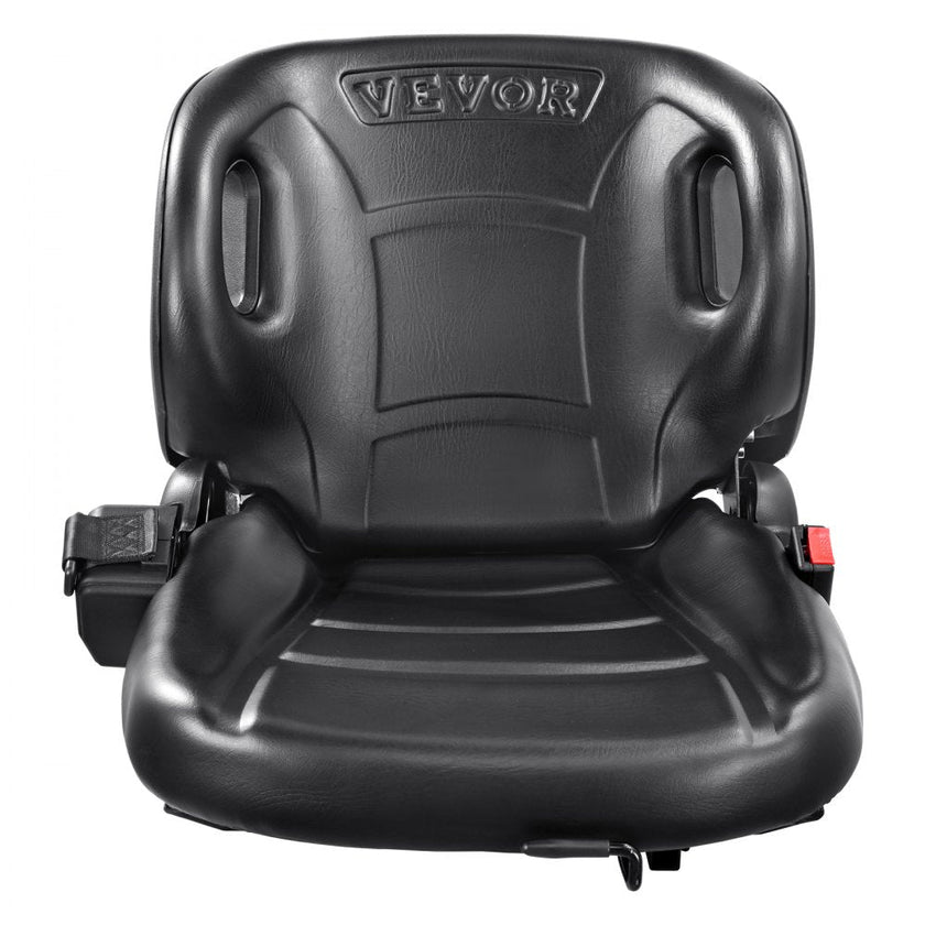 VEVOR Universal Forklift Seat,Tractor Seat with Adjustable Angle Back, Micro Switch and Seatbelt,Wrap-around Forklift Seat for Tractor Loader Excavator