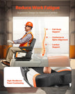 VEVOR Universal Forklift Seat Fold Down Tractor Suspension Seat Adjustable Back