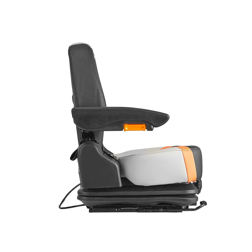 VEVOR Universal Forklift Seat Fold Down Tractor Suspension Seat Adjustable Back