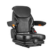VEVOR Forklift Seat Fold Down Tractor Suspension Seat Adjustable Back & Headrest