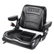 VEVOR Universal Forklift Seat, Fold Down Tractor Seat with Adjustable Angle Back, Micro Switch, Seatbelt and Armrests, 6.3-13.4 inch Slot Tractor Seat for Tractor Loader Excavator