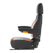 VEVOR Forklift Seat Mower Tractor Seat Adjustable Back Seatbelt & Headrest