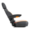VEVOR Forklift Seat Mower Tractor Seat Adjustable Back Seatbelt & Headrest