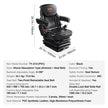 VEVOR Universal Tractor seat Suspension, Fold Down Forklift Seat with Adjustable Angle Back, Micro Switch, Seatbelt and Armrests, 3-level Shock Absorption Tractor Seat for Tractor Loader Excavator