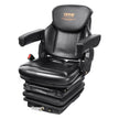 VEVOR Universal Tractor seat Suspension, Fold Down Forklift Seat with Adjustable Angle Back, Micro Switch, Seatbelt and Armrests, 3-level Shock Absorption Tractor Seat for Tractor Loader Excavator