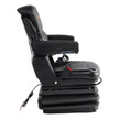 VEVOR Universal Tractor seat Suspension, Fold Down Forklift Seat with Adjustable Angle Back, Micro Switch, Seatbelt and Armrests, 3-level Shock Absorption Tractor Seat for Tractor Loader Excavator