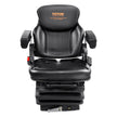 VEVOR Universal Tractor seat Suspension, Fold Down Forklift Seat with Adjustable Angle Back, Micro Switch, Seatbelt and Armrests, 3-level Shock Absorption Tractor Seat for Tractor Loader Excavator