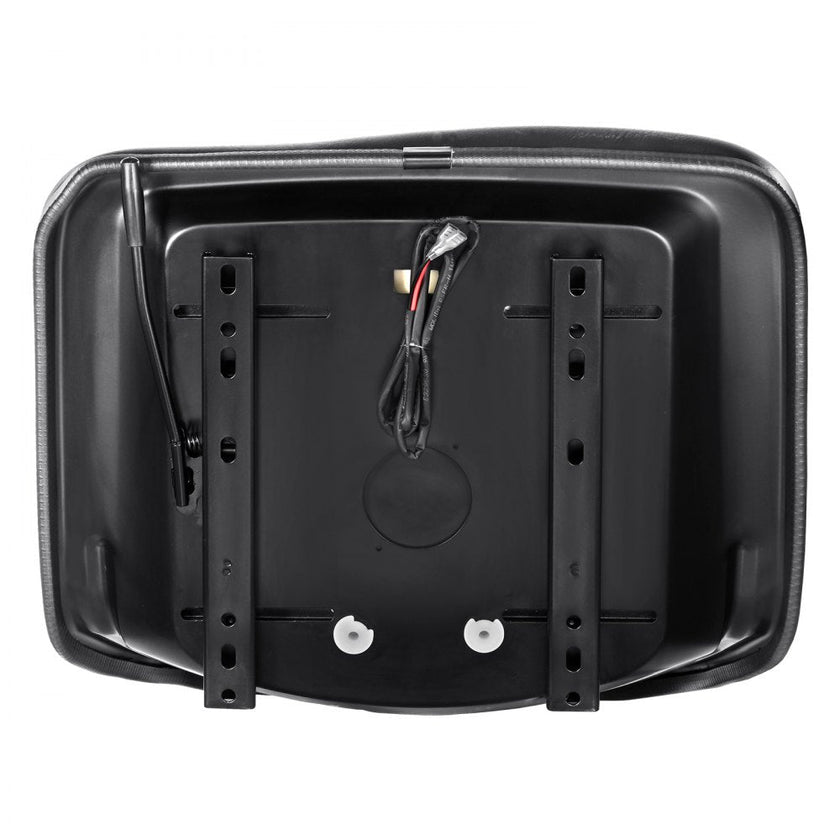 VEVOR Universal Tracor Seat, Lawn Mower Seat with Micro Switch and Drainage Holes, 6.3-13.4 inch Extended Slot Tractor Seat for Tractor Loader Excavator
