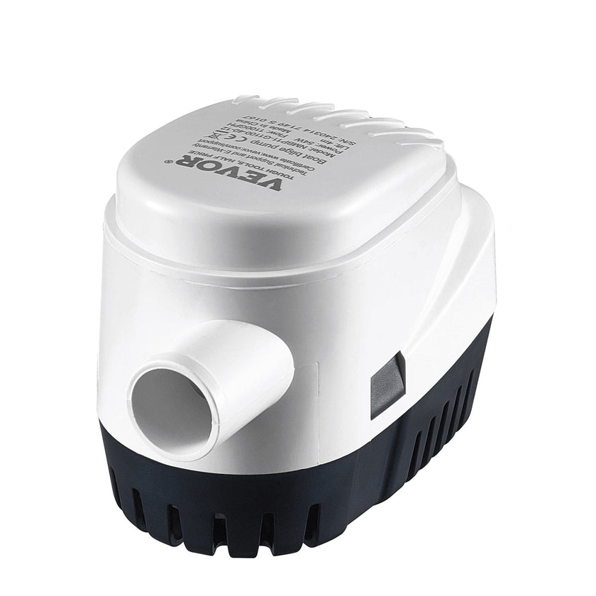 VEVOR Bilge Pump, 1100GPH 12V Automatic Submersible Boat Bilge Water Pump with Float Switch, 1.1
